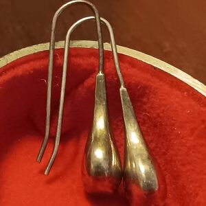 Elegant Silver Teardrop Earrings